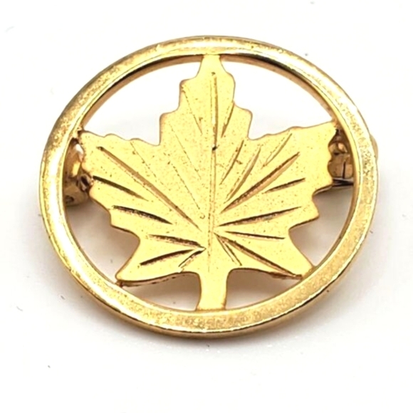 BOND BOYD 14k Gold Filled Maple Leaf  Brooch Pin 1/20 14k - Picture 1 of 6
